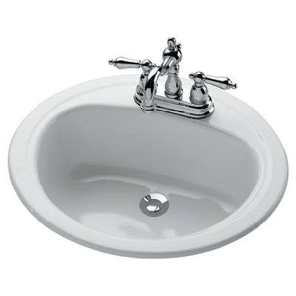 Bootz Industries Bootz Industries 114908 20 x 17 in. Oval Lavatory Sink - White 114908